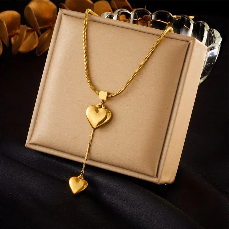 Cadena Doble Corazon